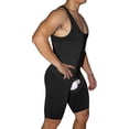 thumbnail image 2 of Men Shapewear Full Body Shaper Compression Slimming Tummy Control Bodysuit1pcs-black, 2 of 5