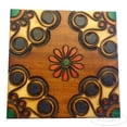 thumbnail image 5 of Handcrafted Solid Wood Carved and Painted Floral Secret Puzzle Box QGM16130, 5 of 5
