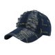 thumbnail image 1 of Gorra de béisbol de mezclilla vintage de algodón lavado con estampado desgastado, 1 of 4