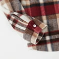 thumbnail image 3 of PatPat Family Matching Solid Ribbed Spliced Plaid Belted Dresses and Long-sleeve Button Up Shirts, 3 of 6