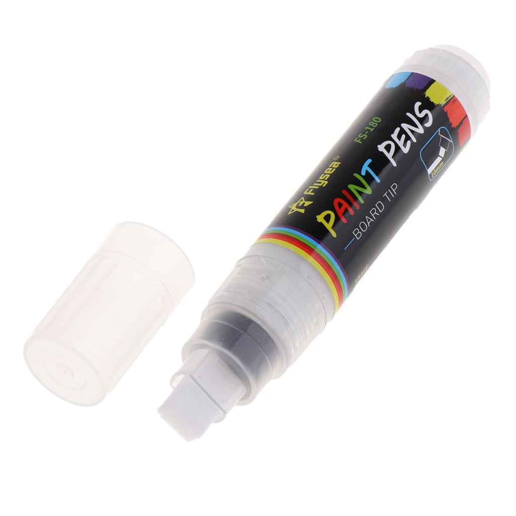 FVDPWYE (12 Colors) Oil-Based Marker Pen Colorful Waterproof Metallic Oil Fill Paint DIY White