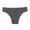 Gray, variant on Women's Bikini Cut Thong Underwear - Breathable Wave Trim Panties Cheeky Coverage for Low Rise Jeans