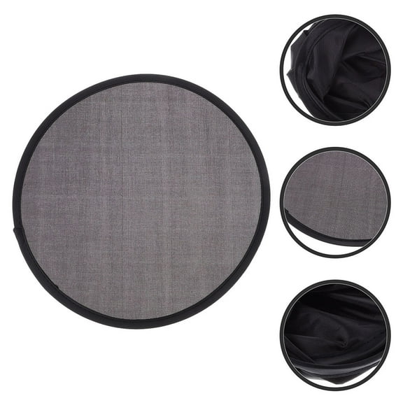 BESTYASH Black Foldable Hand Fan Plastic and Cloth Instant Cooling Decorative