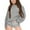 Grey, variant on Faith Over Fear Hoodie Youth Kids Trendy Cute Christian Letter Print Sweatshirts Oversized Graphic Pullover Tops