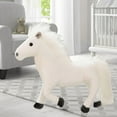 thumbnail image 4 of Stuffed Animals Horse Soft Sleeping Hug for Animal Themed Parties Living Room Holiday Birthday Gift , White, 4 of 8