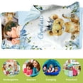 thumbnail image 3 of AOLOA Personalized Toddler Nap Mat With Lion Design for Preschool and Kindergarten Children. Ideal for Classroom, Home, and Travel.(Cushions + Pillows22.5"x55"+Blanket size: 33.5" x 45"), 3 of 8