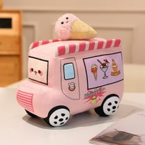 Plush Stuffed Toy car, car Model Decoration Pillows, Cushions, Cute Cartoon car Model Stuffed Plush Toys for as Gifts (11in, Pink)