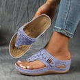 thumbnail image 3 of Dakaela Orthopedic Sandals for Women 2025 Arch Support Summer Slip on Slippers Dressy Flip Flops, 3 of 5