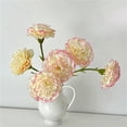 thumbnail image 6 of Carnations Artificial Flowers, Realistic Single Stem Carnation, Outdoor No Fade Artificial Flower, Mini Carnation, Fake Silk Flower for Wedding, Mother's Day & Indoor Home Decor 11 Inch 1Pcs, 6 of 9