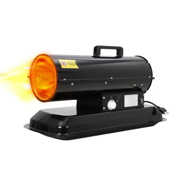 80000-btu Forced Air Indoor/Outdoor Kerosene Heater with Thermostat Control, Portable Forced Air Kerosene/Diesel Salamander Space Heater forJobsite