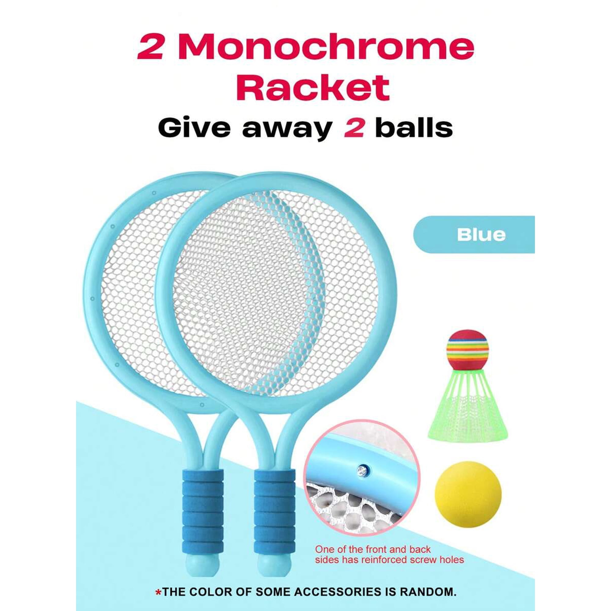 Child-Sized Badminton/Racketball Racket 2 Player Sports Toy For Outdoor Parent-Child Interaction, Birthday/Holiday Gift For Boys And Girls