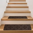 thumbnail image 3 of Djunllk Stair Treads - Non Slip Carpet Stair Treads for Wooden Steps, Self-Adhesive Cuttable Stair Runner for Kids Pets Elderly, 29 x 7 inch, 3 of 6