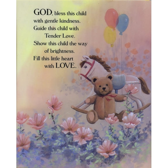 Catholic print picture - God Bless Child - 8" x 10" ready to be framed