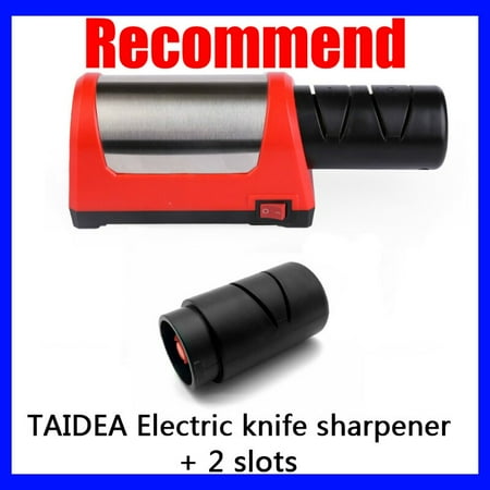 

[Electric] Knife Sharpener Sharpening Stone Professional 600/1000# Diamond Ceramic Kitchen Sharpeners Machine TG1031 Set