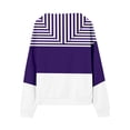 thumbnail image 5 of QHFBli Womens Hoodie 2025 Striped Color Block Zip Up Hoodies with Pockets Hooded Sweatshirt Hoodie Women Jacket, 5 of 5