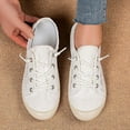 thumbnail image 6 of Women's Lightweight Walking shoes- Mesh canvas flat shoes & Lace breathable shoes, 6 of 13