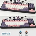 thumbnail image 3 of Teclado mecánico de 87/104 teclas Sanrio Kawaii Kuromi My Melody Cinnamoroll Teclado para juegos de anime con conexión en caliente Eje rojo té verde, 3 of 5