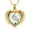 A-Gold-White, variant on Crystal Heart Urn Necklace Mini Keepsake Cremation Jewelry Angel Wing Heart Urn Pendant