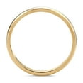 thumbnail image 3 of Women's 14K Yellow Gold 2mm Traditional Classic Plain Wedding Band Ring Size 6, 3 of 5