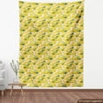 thumbnail image 3 of Ambesonne Corn Fabric by the Yard Upholstery, Vegetable Stalks Illustration, 2 Yards, Yellow Green White, 3 of 4