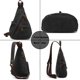thumbnail image 4 of Bolso bandolera de lona, mochila informal tipo bandolera para hombre y mujer, 4 of 5