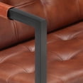 thumbnail image 5 of vidaXL 3-Seater Sofa Brown Real Goat Leather, 5 of 5