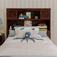 thumbnail image 4 of Pemberly Row Twin Wood Bookcase Headboard with Device Charger in Walnut, 4 of 7