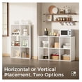 thumbnail image 3 of XPOPR 6 Wood Cube Storage Organizer with Open Back and Removable Back Panels, 11In White Cube Storage Bookshelf, Cubicle Shelf Bookcase for Home Office Bedroom Living Room, Vertical or Horizontal, 3 of 5