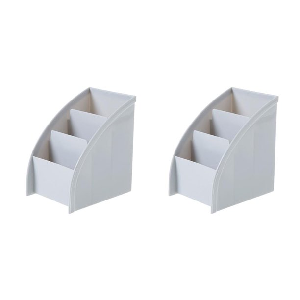 Bearachild Caja de Control remoto de 3 rejillas, estuche de almacenamiento de escritorio para cosméticos, soporte para el hogar, oficina, papelería, Type1 NO1 Bearachild CBP103547