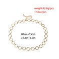 thumbnail image 3 of Metal Waist Chain Women Girls Adjustable Body Link Belts Fashion Belly Jewelry for Jeans Dresses Gold, 3 of 6
