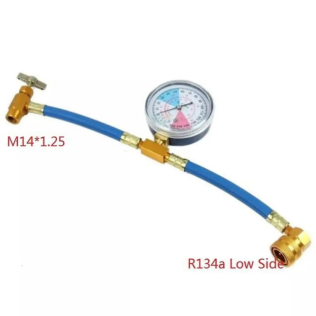 For R12 R22 R404A R134A Refrigerant Gauge Universal Air Conditioning Air Conditioning Kit Tools with Hose and Hook~8823