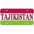 thumbnail image 1 of Tajikistan Flag With Country Name Novelty Car Auto License Plate, 1 of 3
