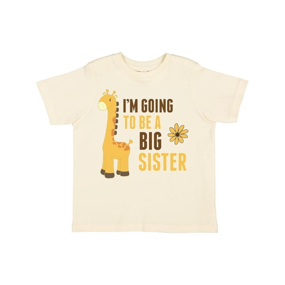 Inktastic I'm Going to Be a Big Sister Giraffe Girls Toddler T-Shirt