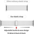thumbnail image 2 of Bracelet Extensible Compatible avec les Bracelets Apple Watch, Bracelet de Sport Tressé Extensible Réglable en Nylon pour Femmes et Hommes Compatible avec i Watch Series 6/5/4/3/2/1 Se (1#, 40/42mm), 2 of 6