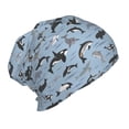 thumbnail image 2 of Honeii Dolphins Print Kids Knit Beanie Watch Hat ,Knit Cap for Boys and Girls, 2 of 7
