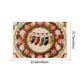 thumbnail image 4 of Felpudo navideño con decoración navideña para exteriores, alfombra bordada para baño, diseño de flor de Pascua y medias, estilo rústico, para entrada y bienvenida., 4 of 5