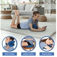 thumbnail image 6 of Daiwa Felicity Donut Travel Pillow Multi-Position Neck Back Lumbar Support Donut Cloud Cushion with Microbeads for Airplane Car Office Home  - Blue, 6 of 6