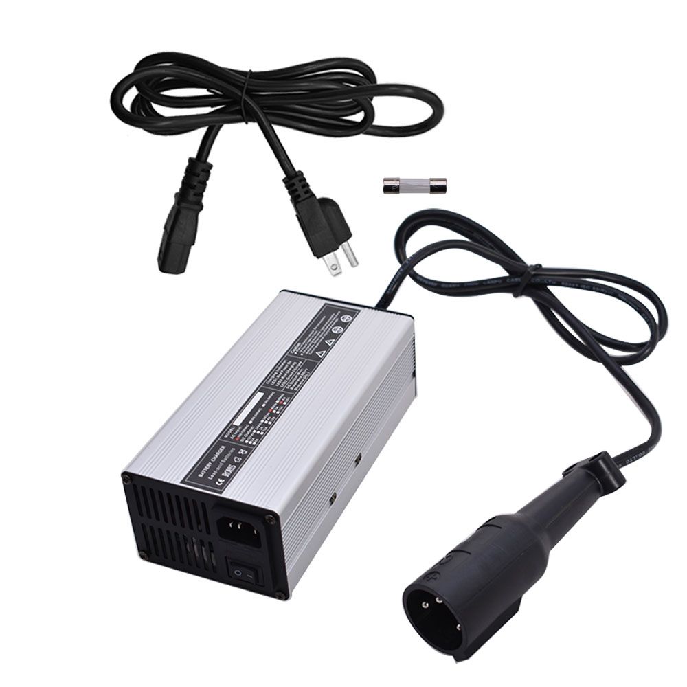 Labwork 48 Volt Battery Charger 6A Snap Head 3Pin Plug Replacement For Labwork 48 Volt Battery Charger 6A Snap Head 3Pin Plug Replacement For