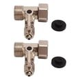 thumbnail image 1 of Oubit Faucet Inlet Ball Valve,2PCS 1/4in Ball Valve Faucet Accessories Ball Valve Professional Grade, 1 of 9