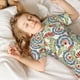 thumbnail image 5 of Fotbe Paisley Floral 5 Pijama Estampada de 2 Piezas para Niños – Ropa de Dormir de Manga Corta Cómoda para Niños y Niñas, Camiseta y Shorts de Algodón-Small, 5 of 6