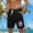 Black, variant on USNSM (S-5XL) Big and Tall Men's Summer Casual Short with Pocket Hawaiian Print Elastic Waist Drawstring Beach Shorts Dark Blue XXXXXL