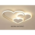 thumbnail image 5 of Denest Modern Heart Ceiling Fixture LED Chandelier Dimmable Pendant Lights, 5 of 20