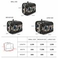 thumbnail image 5 of Toaster Cover 2 Slice, Halloween Dustproof Bakeware Oven Protector with Top Hook, Boho Horror Skull Flower Leaf Black Waterproof Small Kitchen Appliance Toasters Dust Cover, 11"x6"x8", 5 of 7