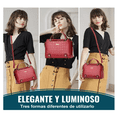thumbnail image 2 of Bolsa Bandolera Mujer Moda Cartera Crossbody Tote Hombro Belug rojo, 2 of 5