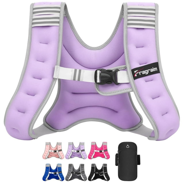 Chaleco Lastrado Fragraim para Mujeres y Hombres 4,5 kg con Franja Reflectante