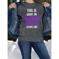 thumbnail image 2 of Awesome Journalist Looks Like Sweatshirt Women -Smartprints Designs, Female 4X-Large, 2 of 4