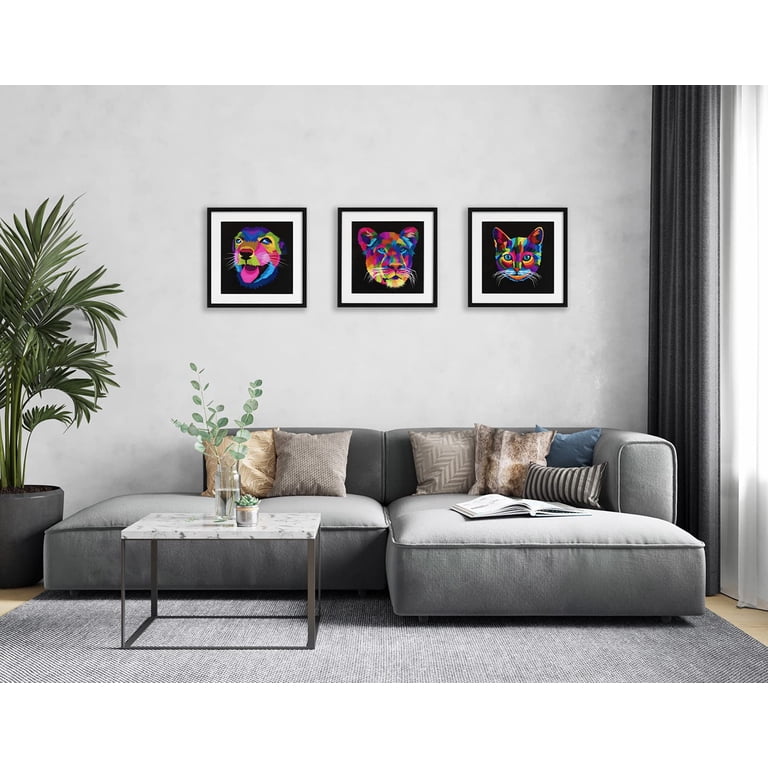 THREELOVE 18x24 Picture Frames, Set Of 3 - White, Display 16x20 With Mat Or 18x24 Without