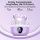 thumbnail image 4 of Auriculares inalámbricos BESNOOW Bluetooth 5.4 HiFi Stereo Púrpura, 4 of 7