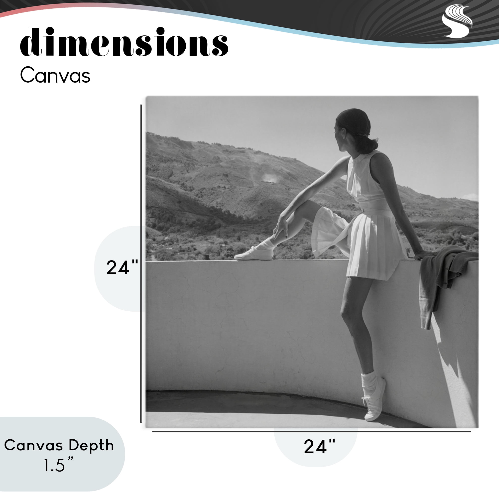Stupell Industries Woman In Tennis Outfit Canvas Wall Art, design by Toni Frissell