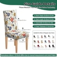 thumbnail image 3 of High Stretch Chair Covers for Dining Chairs, Washable Dining Chair Covers Set of 4, Soft Kitchen Chairs Seat Covers, Parsons Chair Slipcovers Protectors for Home Hotel Restaurant Banquet, 3 of 8
